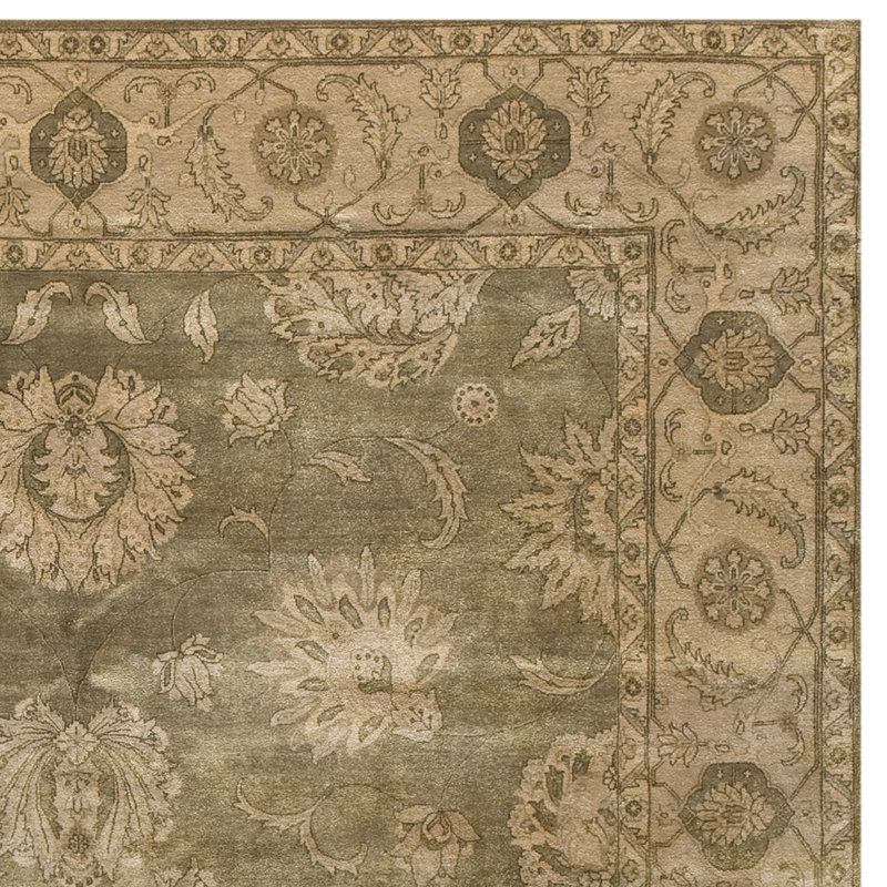 Wool Oriental Area Rug, Rectangle 5' x 7'