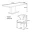 Ensemble de table multifonctionnel en bois massif-111121691