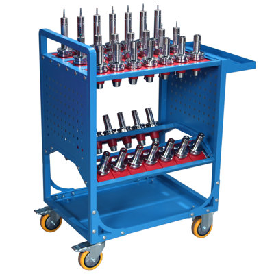 40 Taper Tool Holder CNC 35 Capacity Cat40 Tool Trolley Service Carts Machine Tool Service Cart