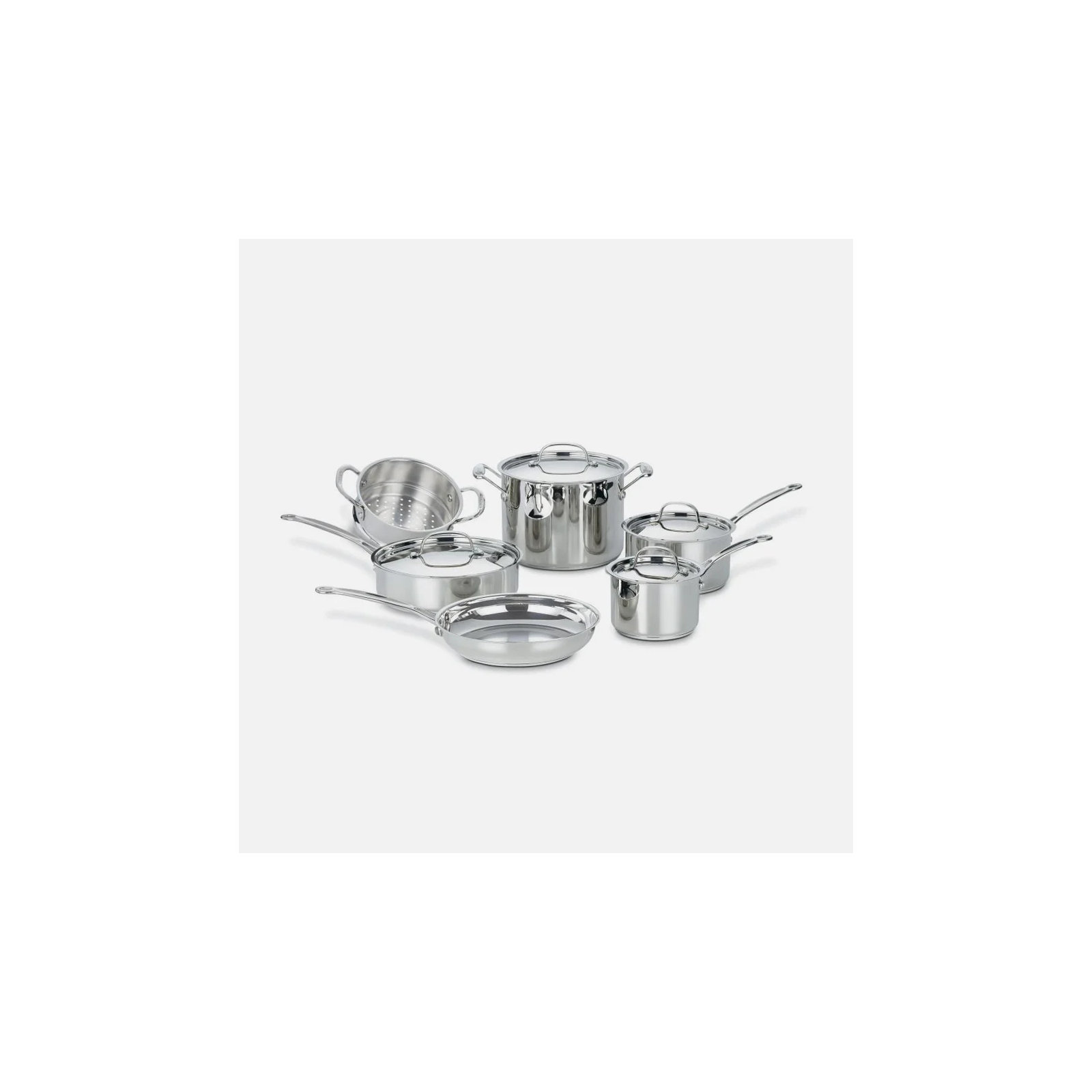 Cuisinart Chef's Classic 10 Piece Stainless Steel Cookware Set