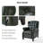 Martina 29.25''W Waxed Leather Power Recliner with Solid Wood Legs(Set of 2)-293270966