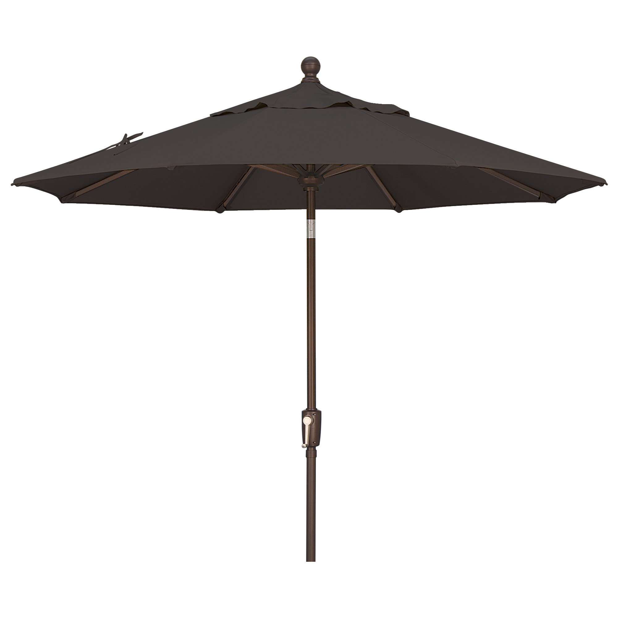 Launceston Market Umbrella, Black Solefin, Bronze, 96" H x 90" W x 90" D