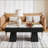 Rectangular Wooden Coffee Table with Water-Resistant Finish