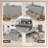 57" Murphy Bed With Mattress, Storage & Charging Cabinet – Guest Room, Living Room, Office-452554726