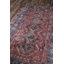 Tapis oriental bourgogne / bleu / doré tissé à la machine Katherine-753629695