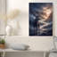 «Antlered Stag in Misty Rocky River Valley», art mural-133459013