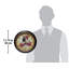 Horloge murale ronde en plastique Howa 12 pouces
