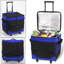 Picnic At Ascot 100 Quarts Picnic Tote Bag Cooler with wheels in Royal Blue
