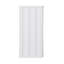 Coffret industriel de 5 compartiments, 56 cm (L) x 71 cm (P) x 122 cm (H), en métal, monobloc, blanc, avec design de conteneur de fret et étagères réglables.