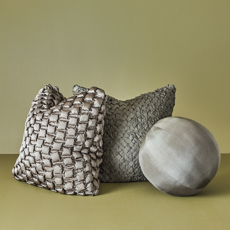 Square Pillow Cover & Insert, Gray