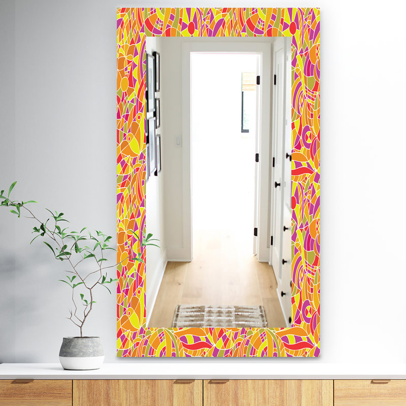 Miroir d’appoint mural moderne à la main, H 39,4 po x l 29,5 po