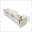 Canapé surdimensionné à coussin modulaire avec repose-pieds