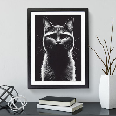 Striking Cat - Framed Print
