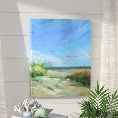 «Flowers & Seagrass» par Dana McMillan - reproduction d'art sur toile tendue