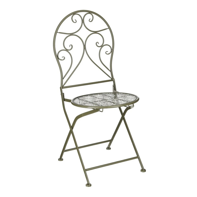 Arbas Patio Dining Side Chair, Green