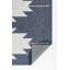 Tapis géométrique beige / bleu intérieur / extérieur-495444025