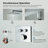 Cube 2-Function Thermostatic Complete Shower Faucet Set-134155026