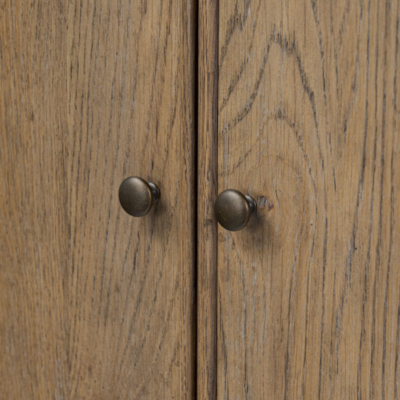 Bari Bar Cabinet, Weathered Oak