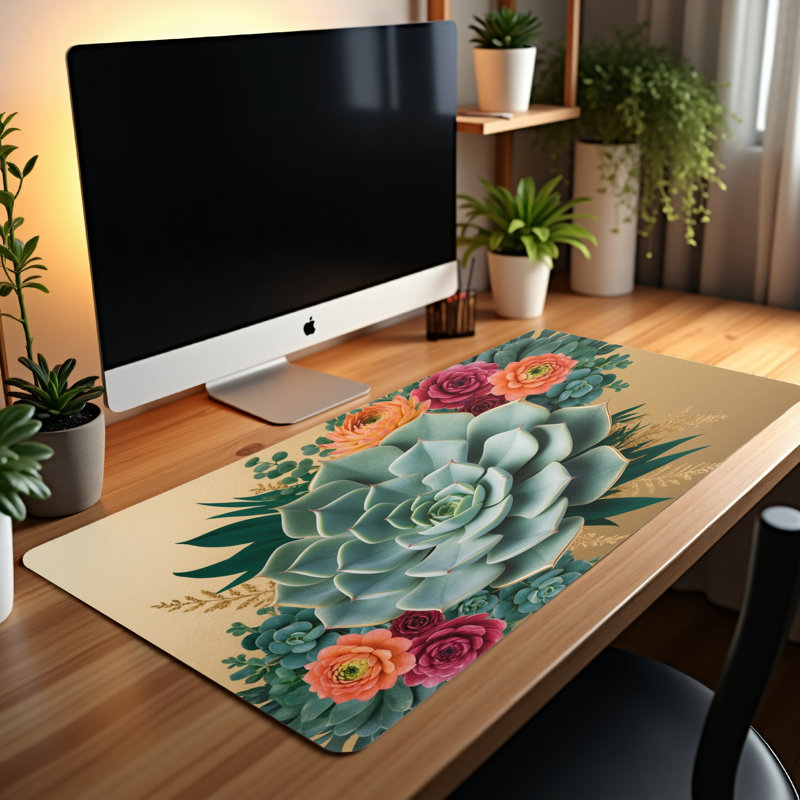 Polyester Desk Pad, 14.4x12.1
