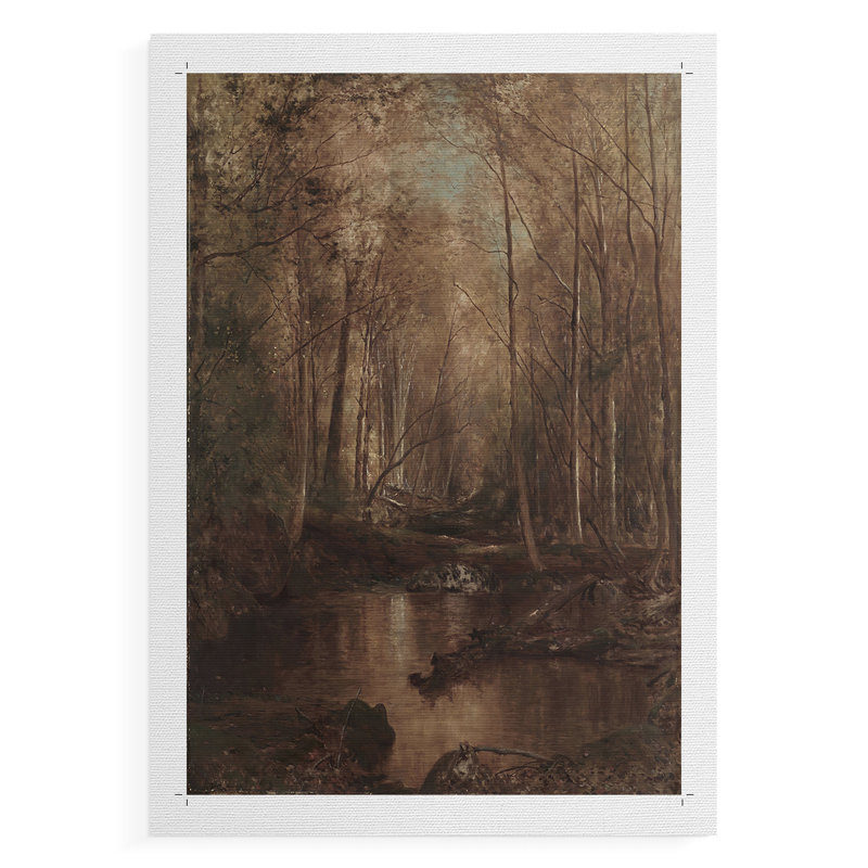 Paysage rétro C III - impression sur toile seulement - non encadrée, H 60 po x l 40 po