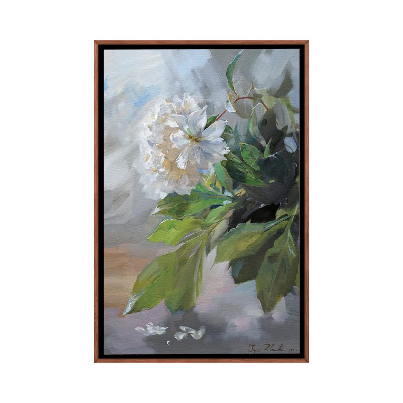 White Peonies by Igor Zhuk - Painting on Canvas