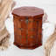 Solid Wood Abstract Accent Chest