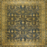 Antique Large Lahore Indian Knotted Rug