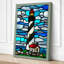 Stained Glass Lighthouse Coastal - Wrapped Canvas-1486262085-1486262086