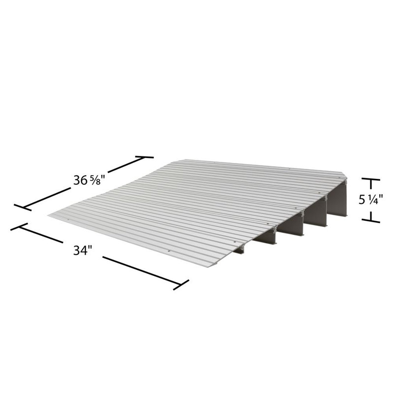Threshold Mobility Ramp Scooter Wheelchair Portable Home Access, 5" H x 34" W x 26.625" L