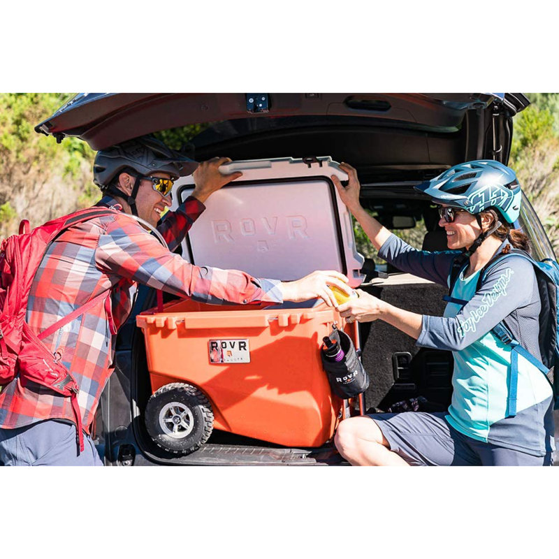 RovR 60 Quarts Ice Chest with wheels, Orange