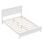 Modern White Solid Wood Platform Bed-1614221127