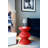 Michailo 15" Modern Hourglass Plastic Side Table, Waterproof Outdoor Patio End Table & Bedroom Nightstand-2089582697