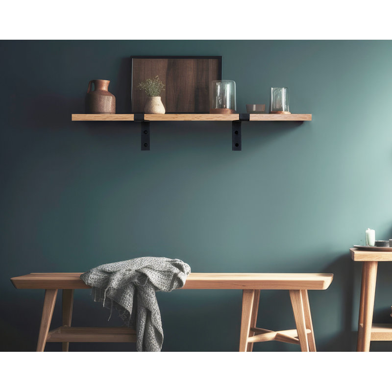 Tablette support en chêne rouge Rayne, Naturel, H 2 po x l 25 po x P 7 po