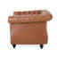 Chaise d’inspiration inspirée, revêtue de tissu d’unité centrale brun avec magnifique bouton capitonné de salon