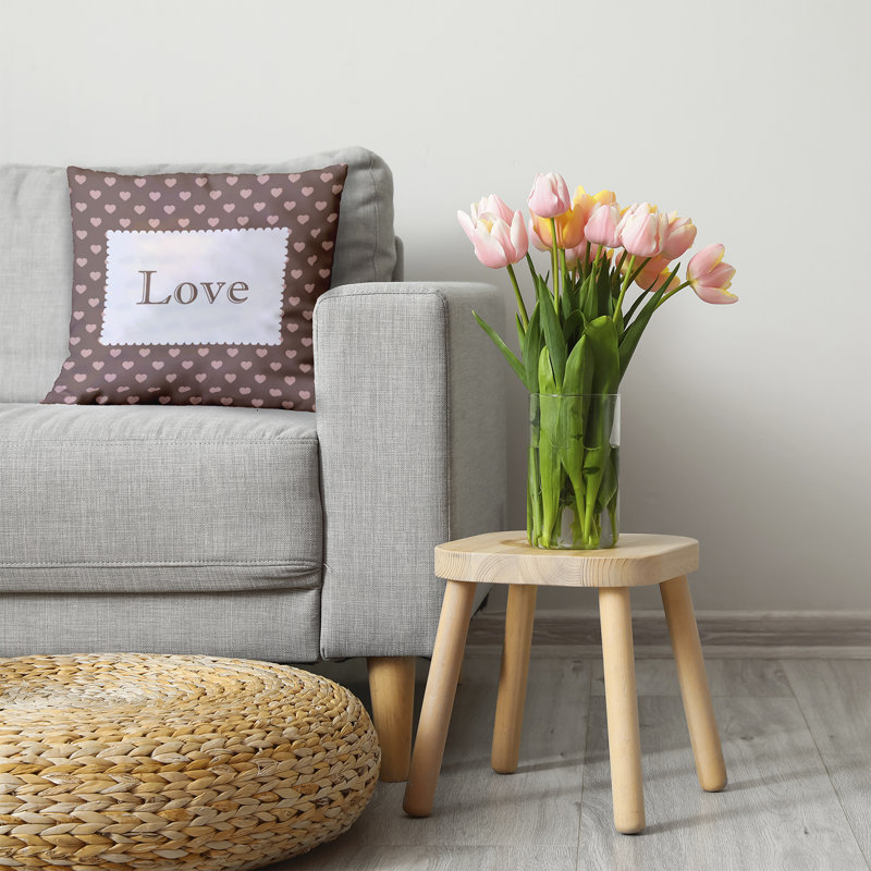 Reversible Throw Pillow, 20" H x 20" W, Square