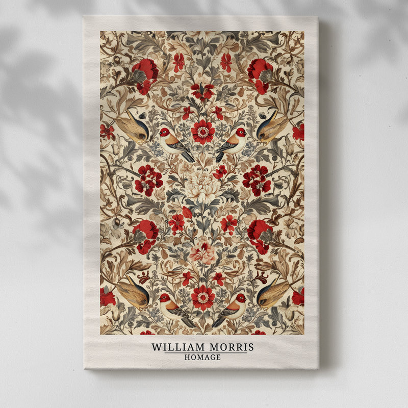 Wm Morris Series CLXII -Galerie enveloppée Cavas, H 12 po x l 8 po