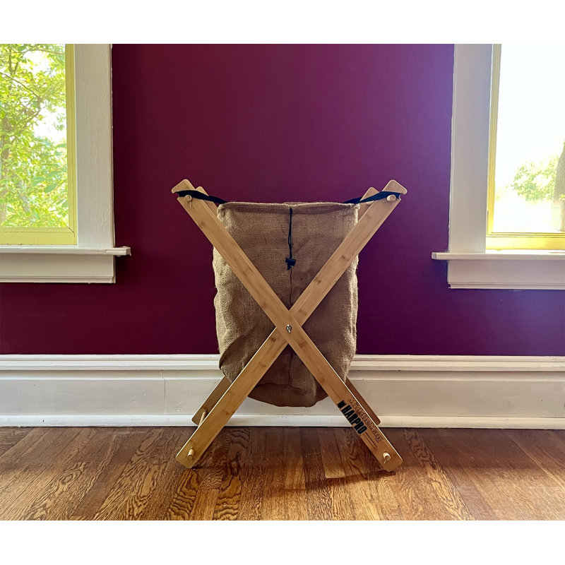 Burlap Laundry Bag, 29" H x 23" W x 14" D