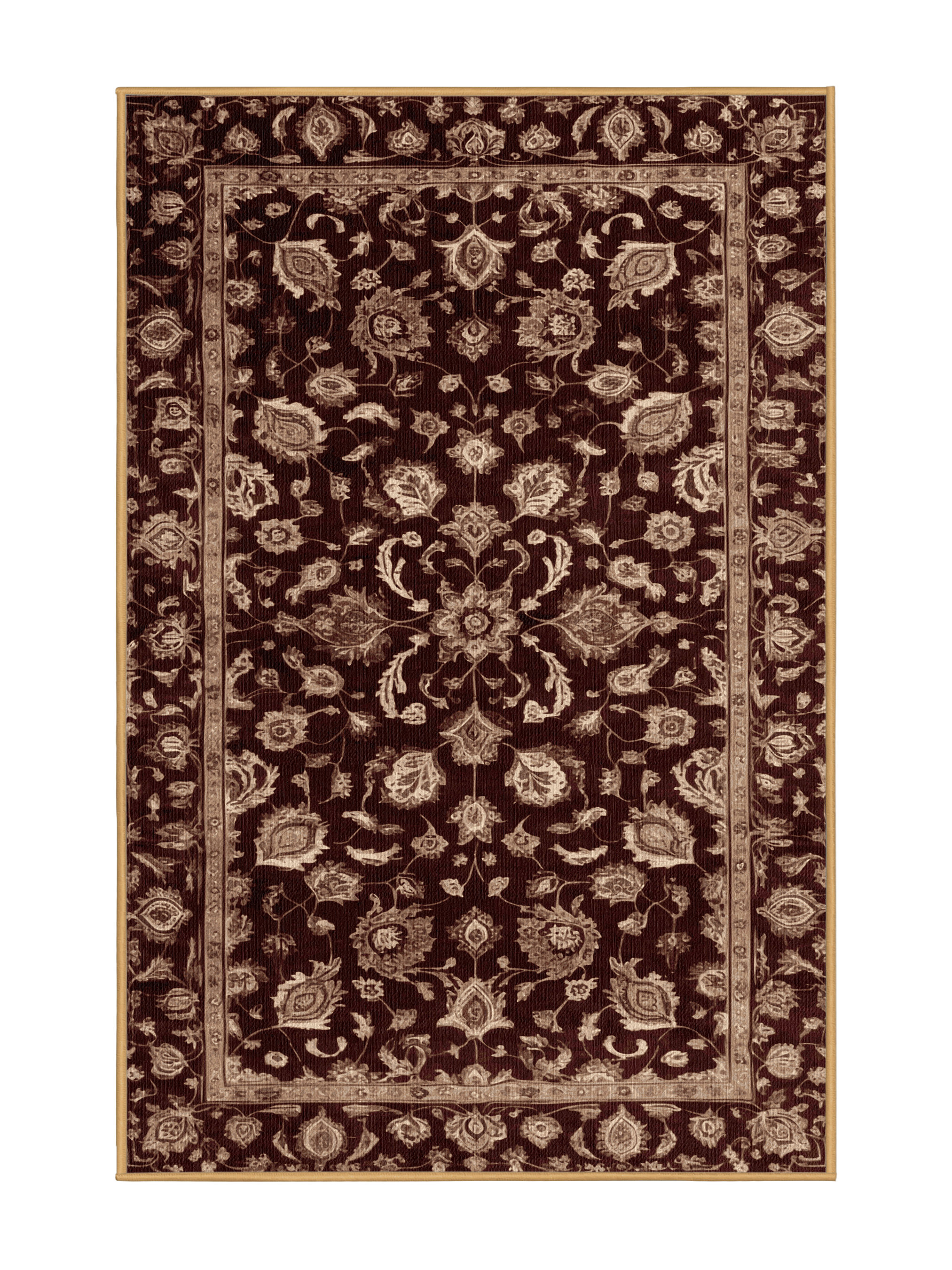 Bloomsbury Market Machine Washable Turkish Brown Area Rug | Wayfair