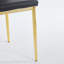 Ensemble de salle à manger 5 pièces, table de salle à manger à pieds en métal pour 4 à 6 personnes avec plateau en verre, table de salle à manger à piédestal, table basse de loisirs-579641057