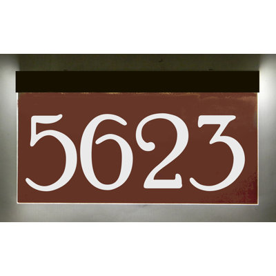 Enseigne d’adresse à del 1 ligne avec panneau solaire