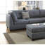 3 pièces Canapé modulaire gris et gris