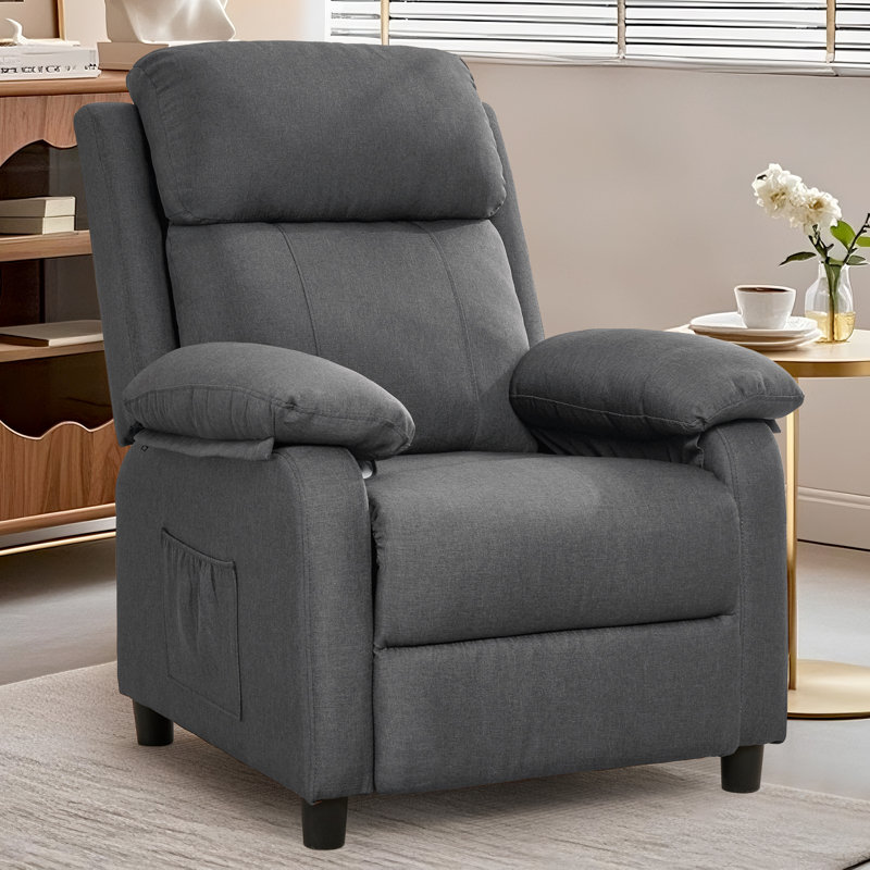 Fauteuil inclinable, fauteuils inclinables réglables pour adultes, petits fauteuils inclinables pour petits espaces, fauteuils inclinables avec poches latérales