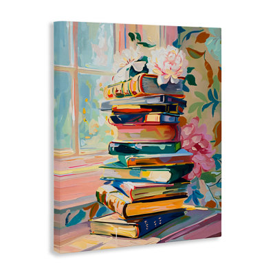 Vivid Bookstack par Window Canvas, design par Arlington Prints