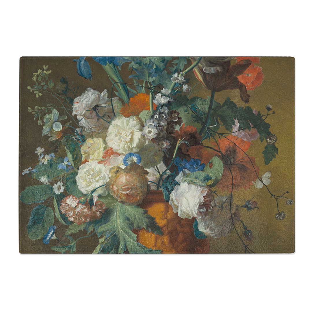 Still Life with Flowers Vol.7 by Jan Van Huysum Chopping Board