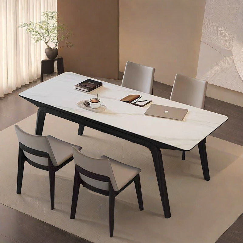 Combinaison de table et de chaise simplifiée, H 29,52 po x L 62,99 po x l 31,49 po