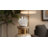 Decorative Crystal Accent Glass Vase for Table Home Decor - Modern Marbelized Flower Vase for Living Room Styling and Console Display - Gold & Metallic-1574652030