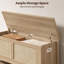 Banc en rotin d'inspiration bohémienne 39,4 po, multifonctionnel avec rangement caché-546568059-545482588