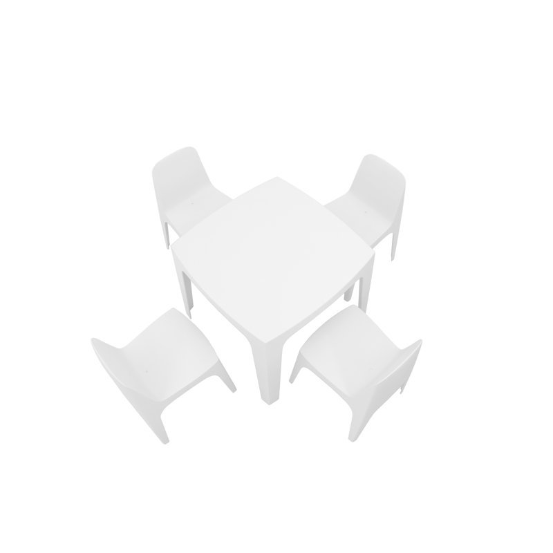 Solid Chair, White