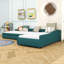 Lit de jour tapissier simple avec couchette et tiroir Karesinda-1129404477