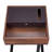 Contemporary Tray Top Sled 20" Square End Table in Espresso, Walnut and Sandy Black